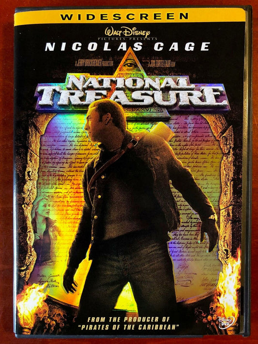 National Treasure (DVD, 2004, Widescreen, Disney) - J1022