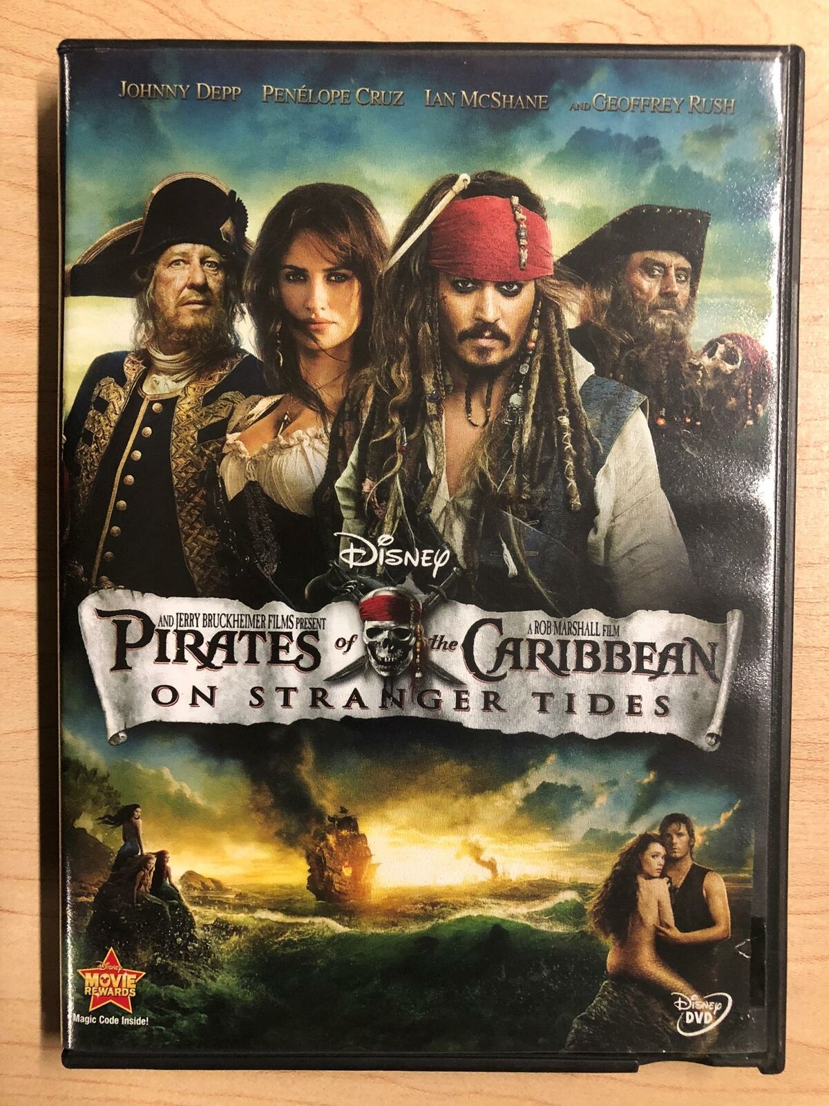 Pirates of the Caribbean On Stranger Tides (DVD, 2011, Disney) - K0303