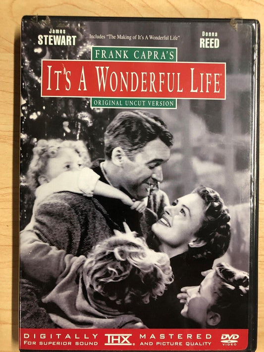 Its a Wonderful Life (DVD, 1947, Christmas) - J1231