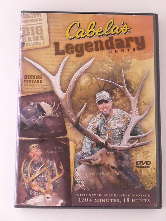 Cabelas Legendary Hunts (DVD, 18 Hunts) - J0319