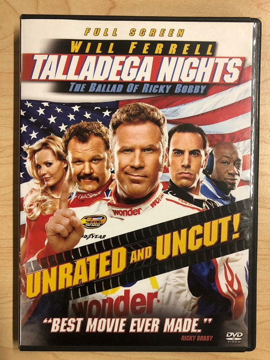Talladega Nights - The Ballad of Ricky Bobby (DVD, 2006, Full Frame) - K0107