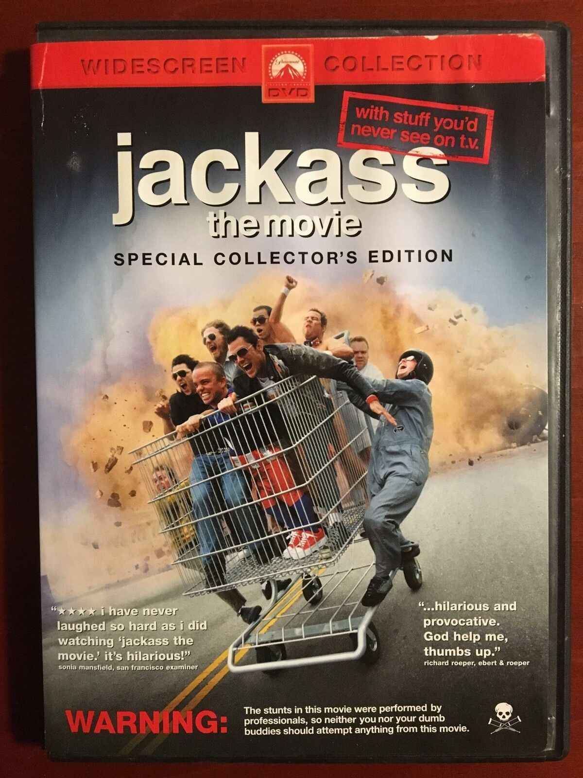 Jackass The Movie (DVD, 2002, Unrated Special Collectors Edition) - J1231