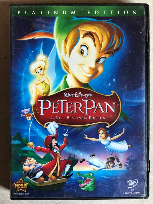 Peter Pan (DVD, Disney 2-Disc Platinum Edition, 1953) - STK