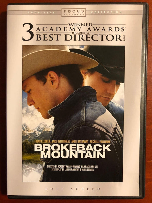 Brokeback Mountain (DVD, 2005, Full Frame) - K0107