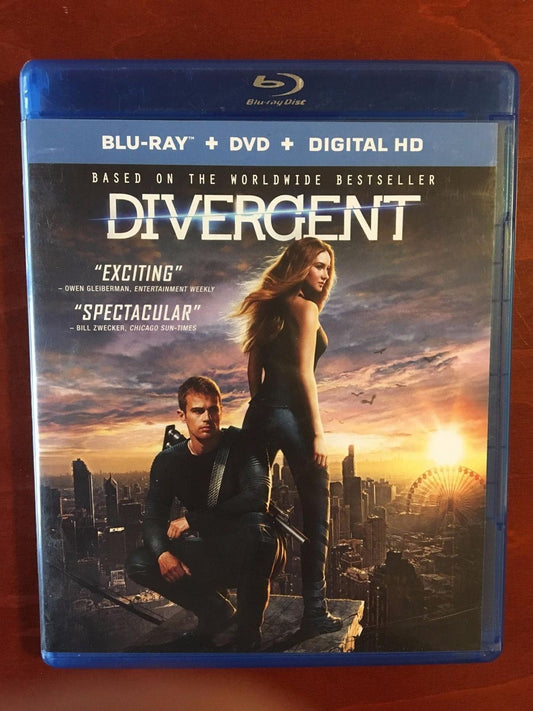 Divergent (Blu-ray and DVD, 2014) - J0917