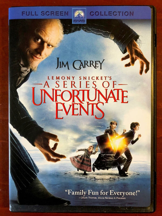 Lemony Snickets A Series of Unfortunate Events (DVD, 2004, Full Screen) - K8