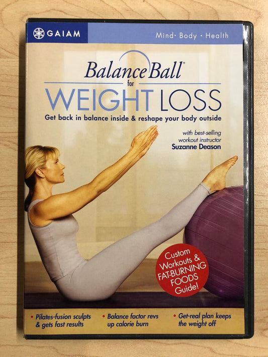 Balance Ball for Weight Loss (DVD, Gaiam, exercise) - J0319