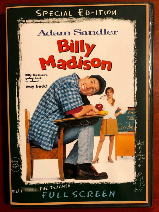 Billy Madison (DVD, Full Screen, 1995) - K0428