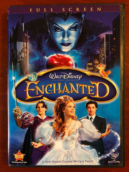 Enchanted (DVD, 2007, Full Frame, Disney) - K0303