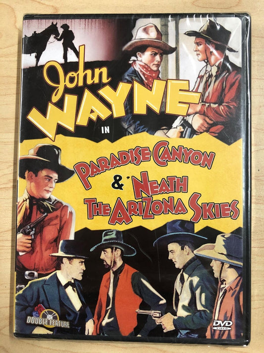 Paradise Canyon - Neath the Arizona Skies (DVD, John Wayne 2-film) - NEW23