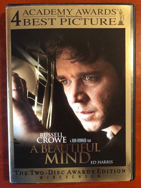 A Beautiful Mind (DVD, 2001, 2-Disc Awards Edition, Widescreen) - J1022