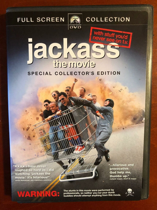 Jackass - The Movie (DVD, 2002, Full Screen) - K7