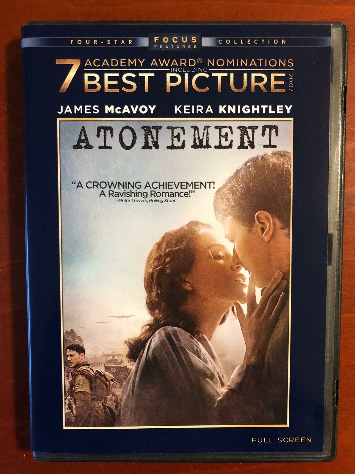 Atonement (DVD, 2007, Full screen) - K6