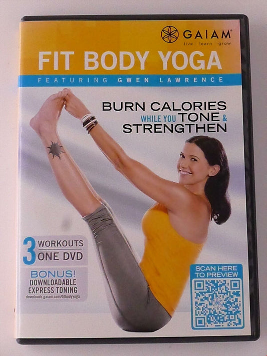 Fit Body Yoga Featuring Gwen Lawrence (DVD, exercise, Gaiam) - H1010