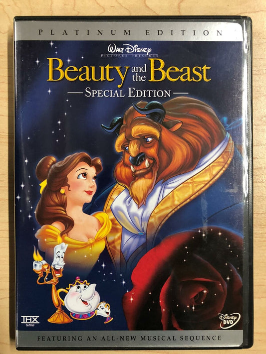 Beauty and the Beast (DVD, Disney, Platinum Edition, 1991) - STK
