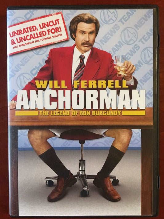 Anchorman - The Legend of Ron Burgundy (DVD, 2004, unrated) - J1105