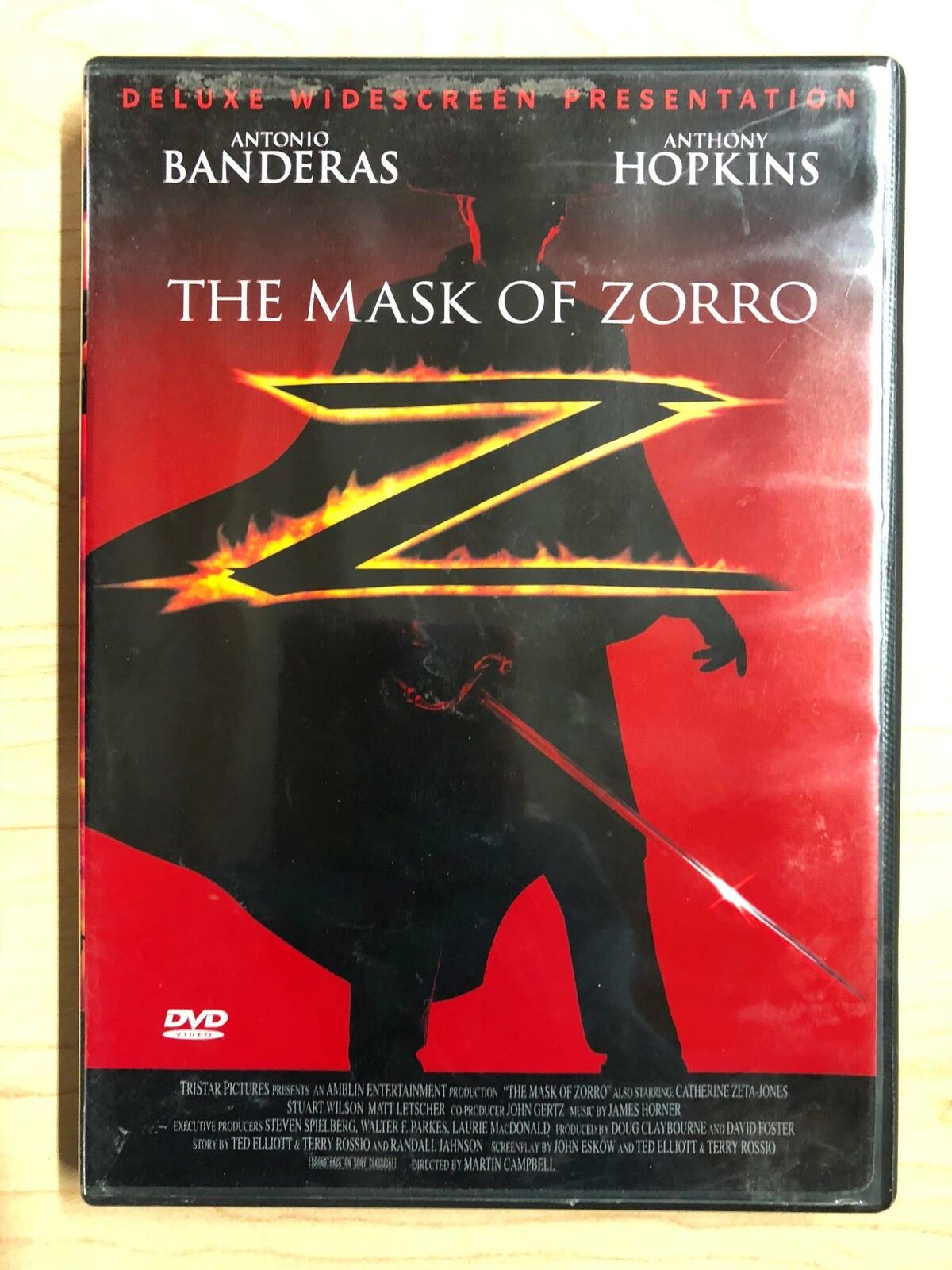 The Mask of Zorro (DVD, 1998, Deluxe Widescreen) - K0218