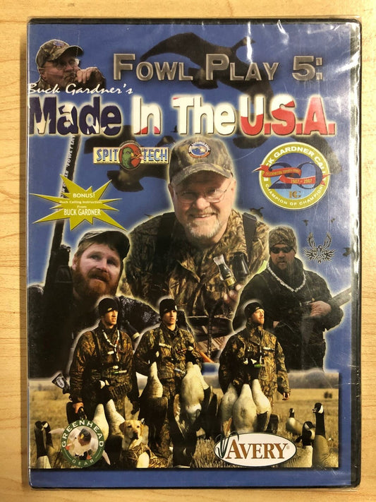 Buck Gardners Fowl Play 5 Made in the USA (DVD, hunting) - J0319