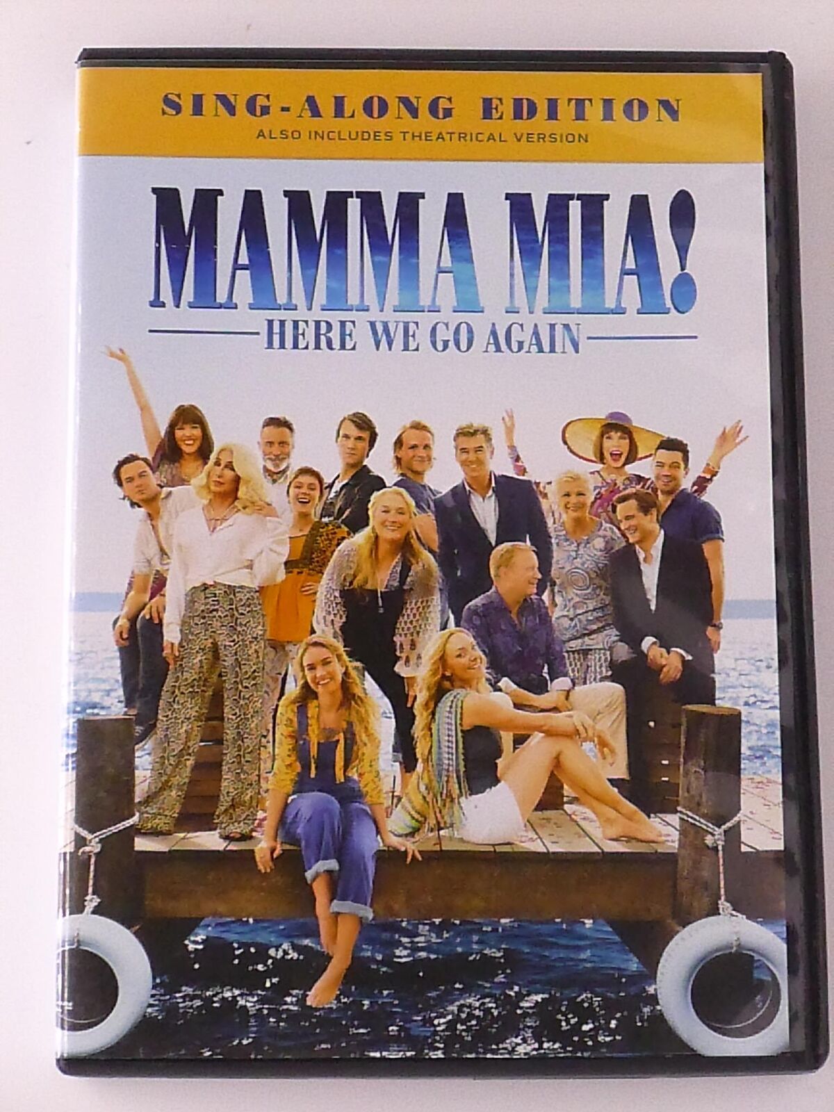 Mamma Mia Here We Go Again (DVD, Sing-Along Edition, 2018) - J0917