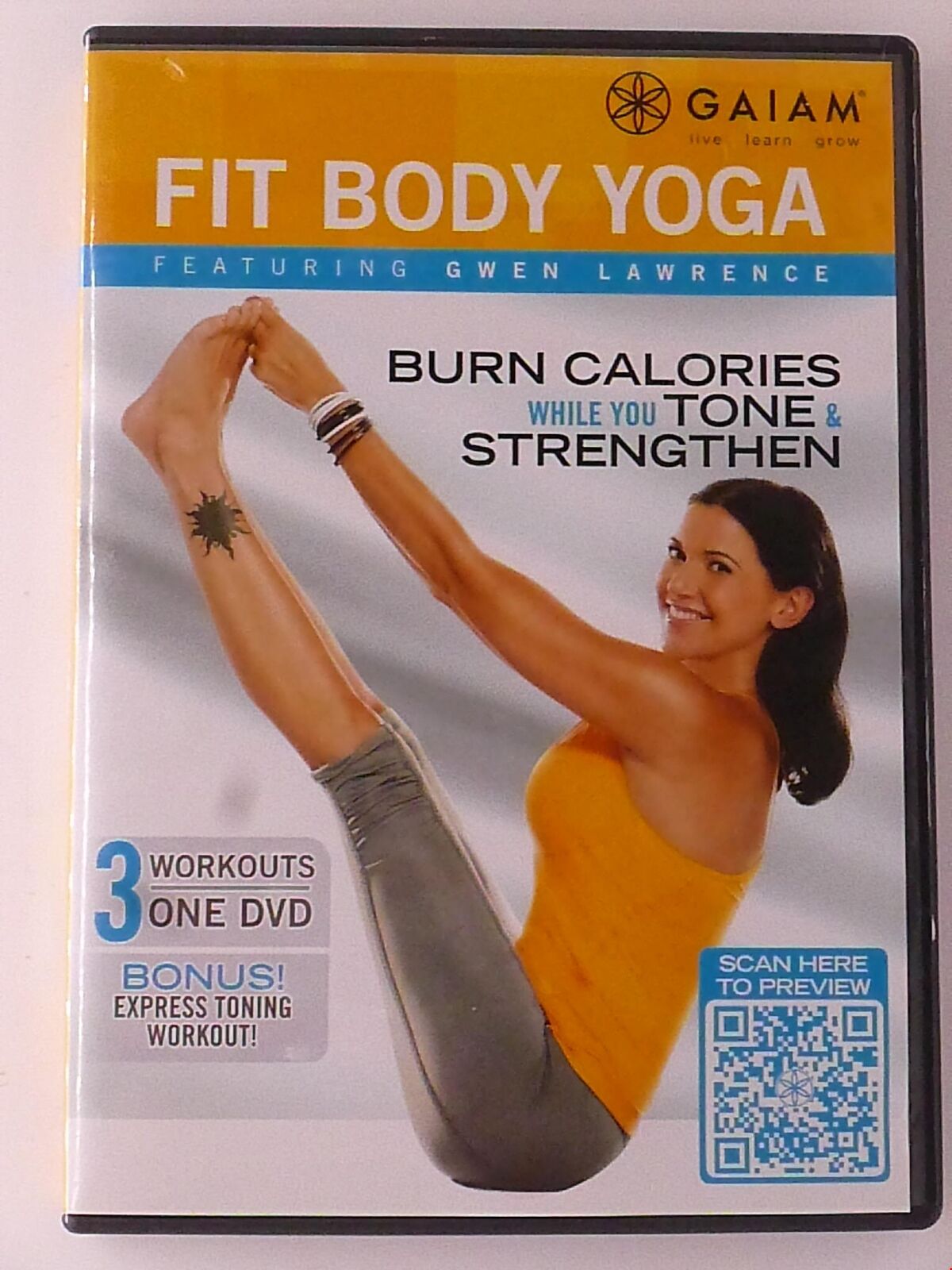 Fit Body Yoga featuring Gwen Lawrence (DVD, exercise, Gaiam) - I0123