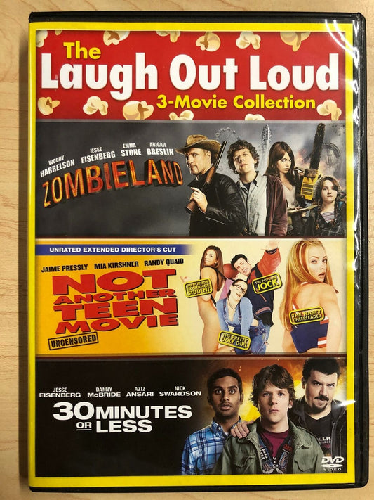 Zombieland, Not Another Teen Movie, 30 Minutes or Less (DVD, 3-film) - I0227