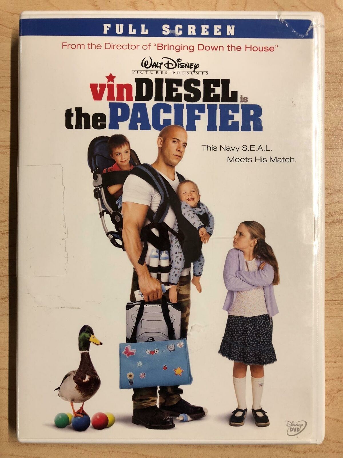 The Pacifier (DVD, 2005, Full Frame, Disney) - K0218