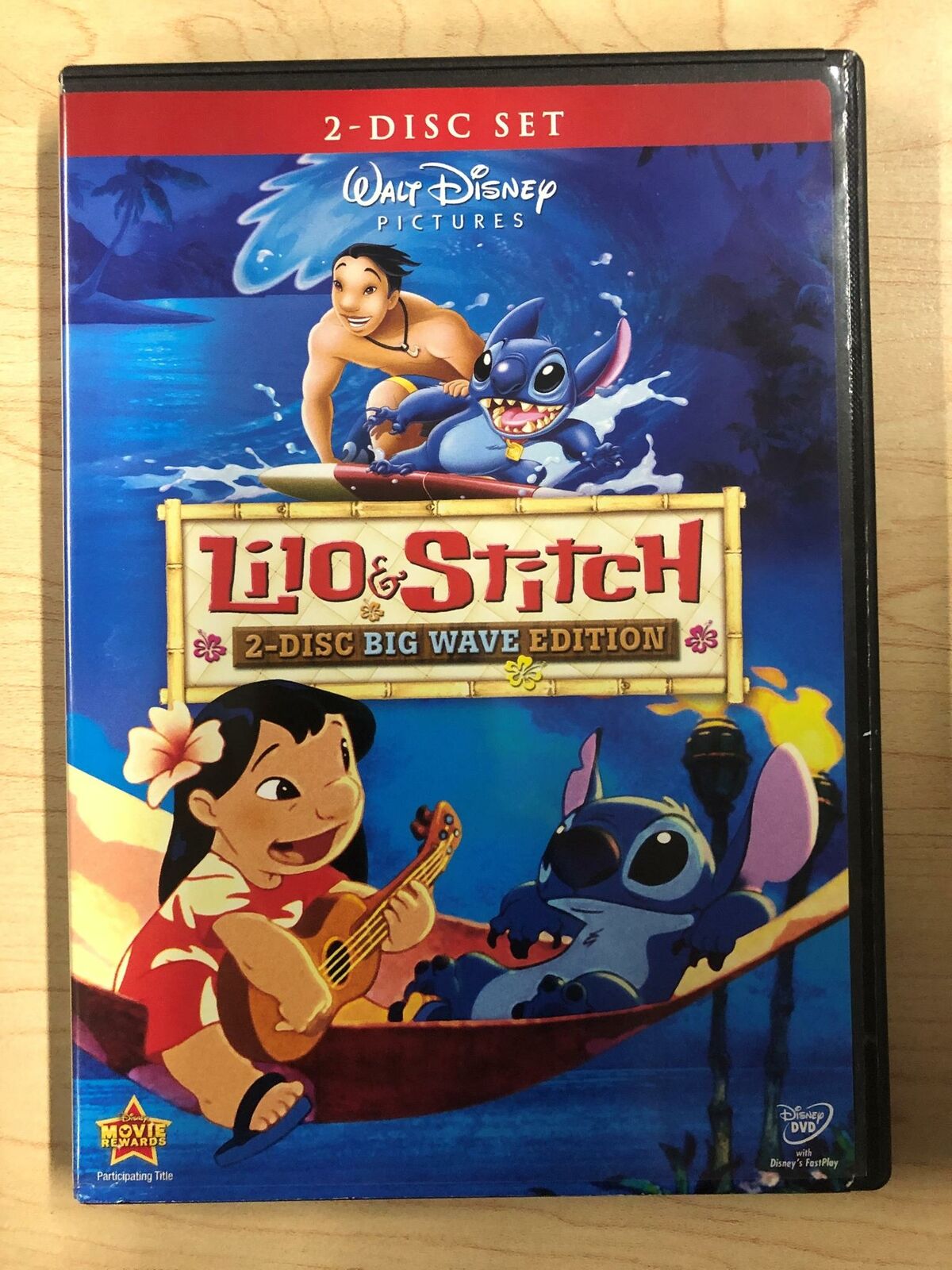 Lilo and Stitch (DVD, Disney, 2 Disc Big Wave Edition, 2002) - K6