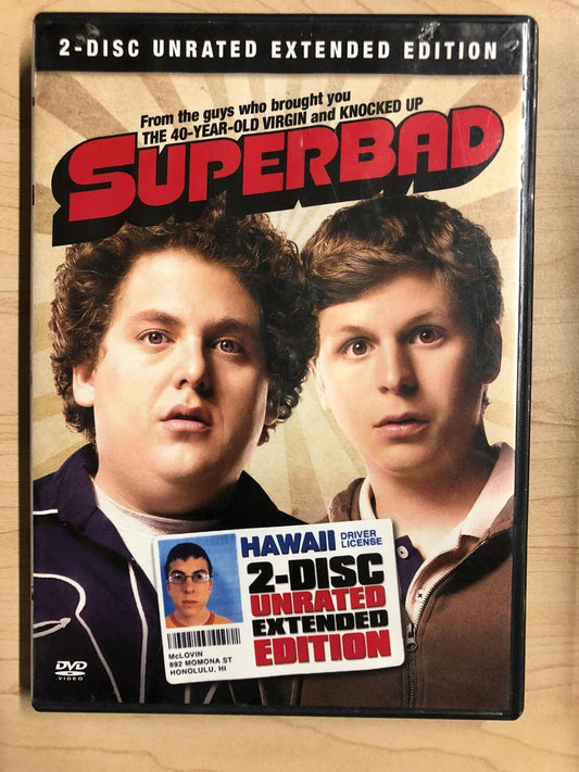 Superbad (DVD, unrated extended edition, 2007) - J1231