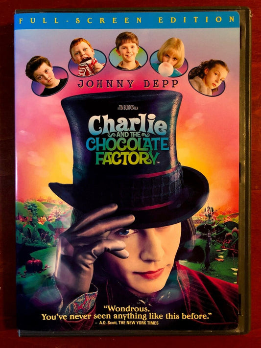 Charlie and the Chocolate Factory (DVD, 2005, Full Frame) - G0412