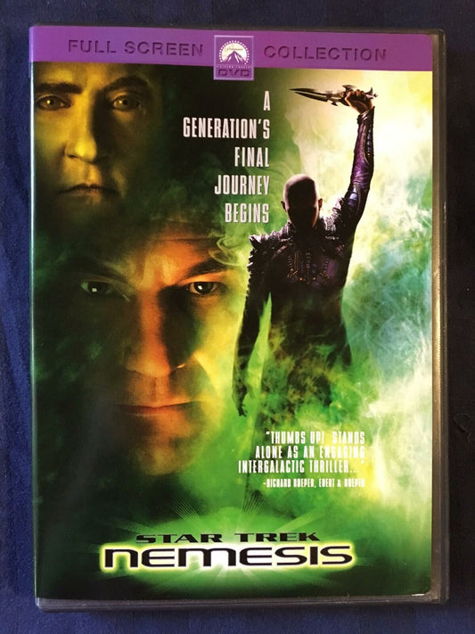 Star Trek - Nemesis (DVD, 2002, Full Frame) - K0107