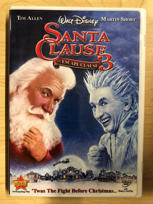 Santa Clause 3 -The Escape Clause (DVD, 2006, Disney, Christmas) - J0917