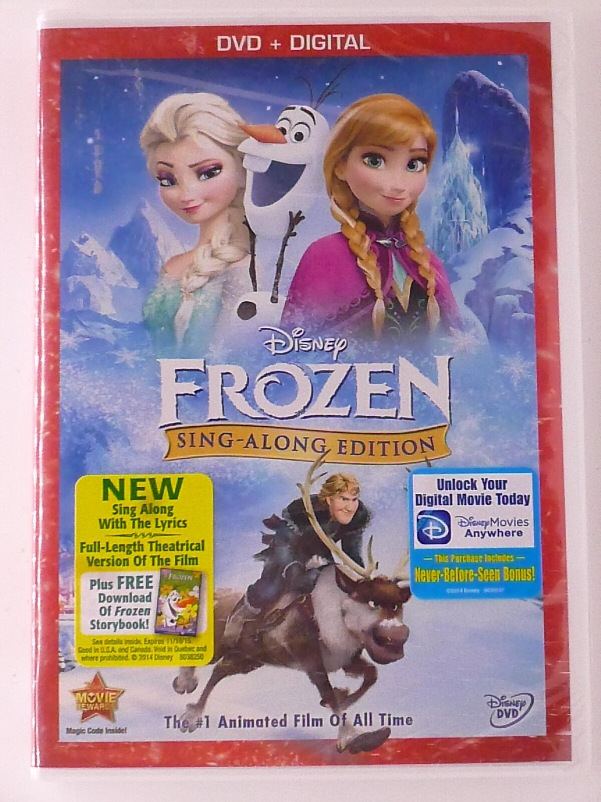 Frozen Sing-Along Edition (DVD, Disney) - NEW23 – DVDs4Me