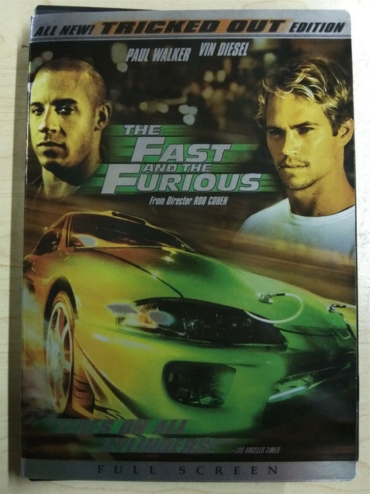 The Fast and the Furious (DVD, Full Screen, 2001) - G0202