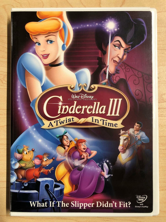 Cinderella III - A Twist in Time (DVD, 2007, Disney) - K0107