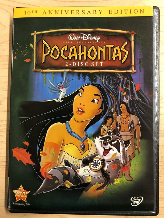 Pocahontas (DVD, Disney, 10th Anniversary Edition, 1995) - J1231