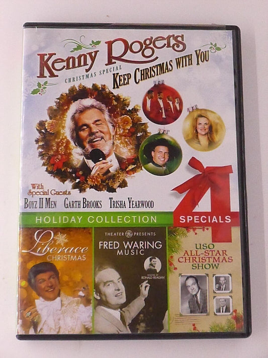 Kenny Rogers Christmas, Liberace Christmas Special, Fre.. (DVD, 4-shows) - K0303