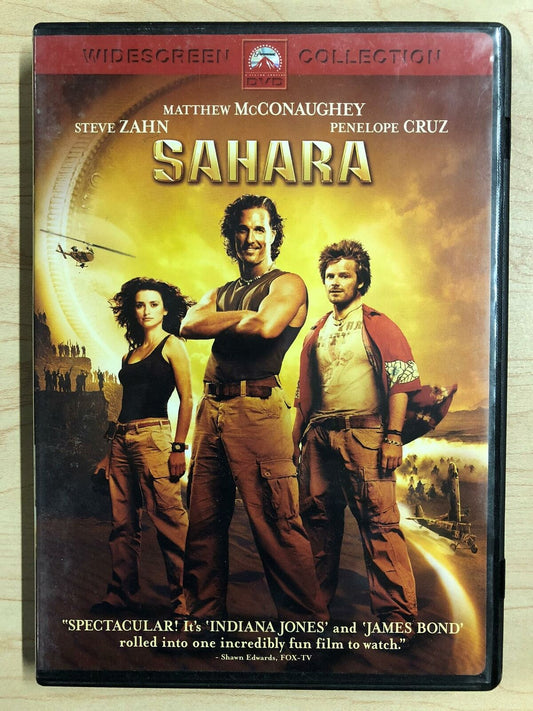 Sahara (DVD, 2005, Widescreen) - J0917