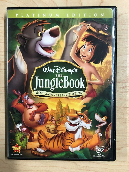The Jungle Book (DVD, Disney Platinum Edition, 1967) - STK