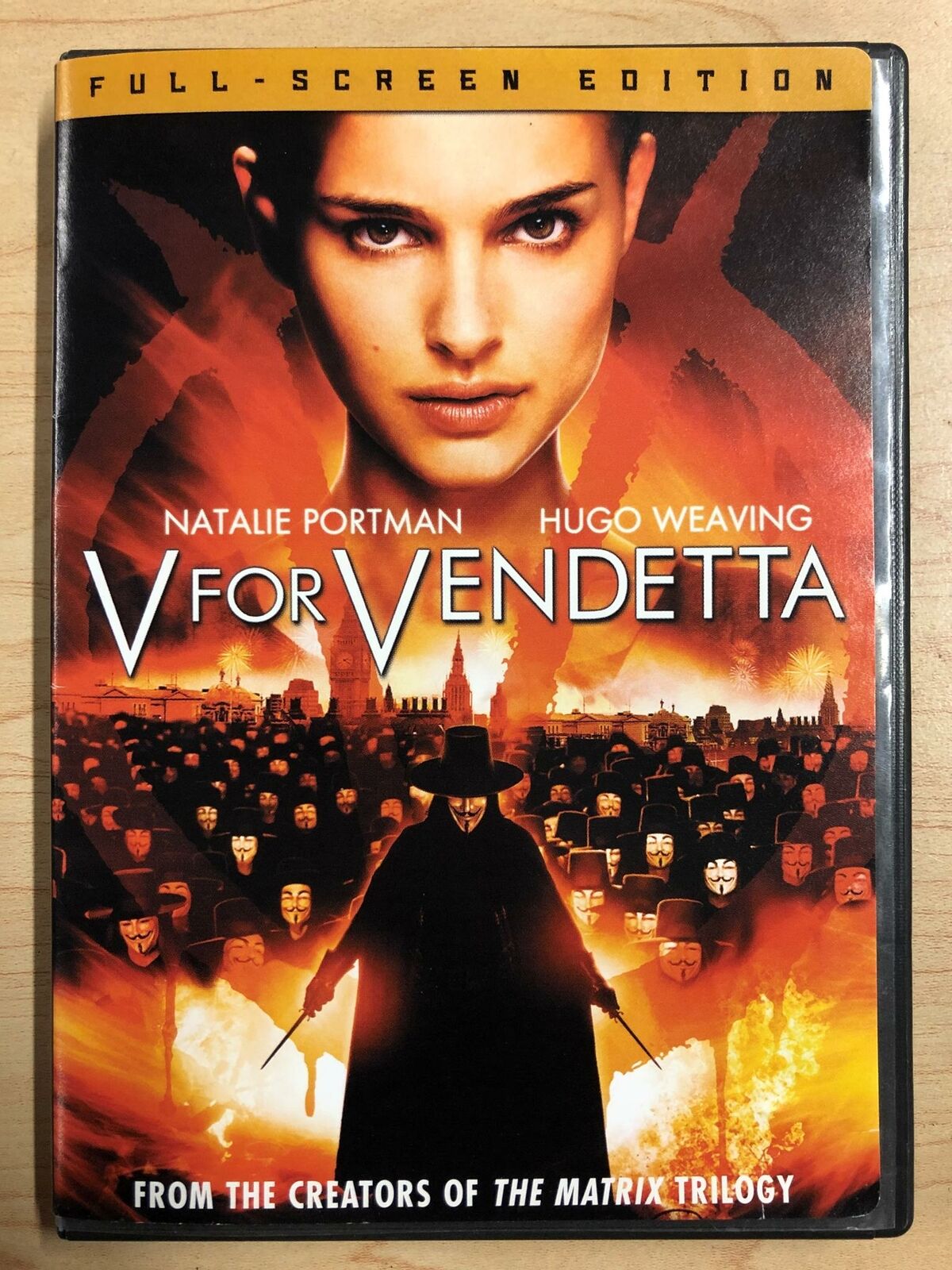 V for Vendetta (DVD, Full Screen, 2005) - G0726