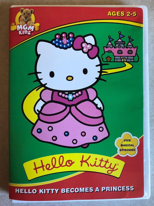 Hello Kitty Becomes a Princess (DVD, 1987) - J1105