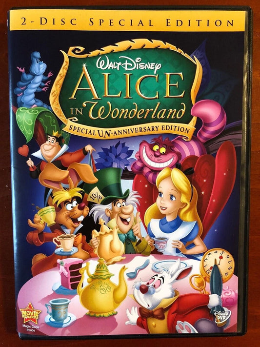 Alice in Wonderland (DVD, 1951, 2-Disc Special Edition, Disney) - STK