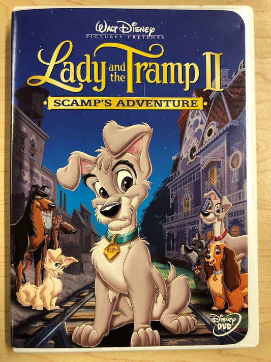 Lady and the Tramp II Scamps Adventure (DVD, Disney, 2001) - J1022